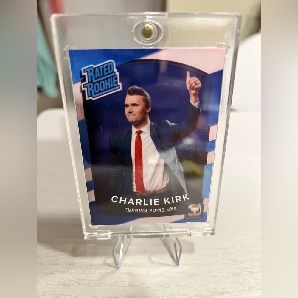 Custom Charlie Kirk rate rookie card